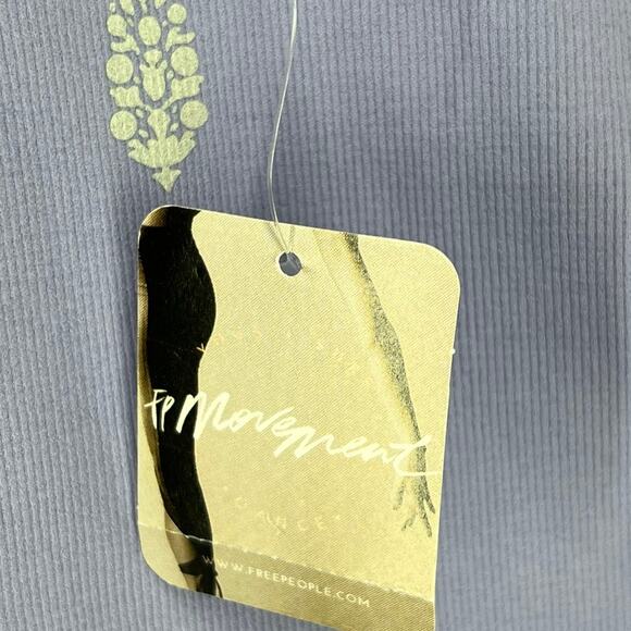 Free People Movement Dance All Day Bodysuit M-L Nitro Purple Strappy Boho Active - Picture 10 of 11